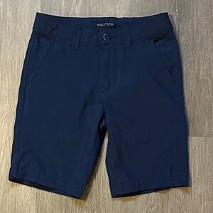 Nautica Boys size 5 Deep Blue Flat Front Shorts